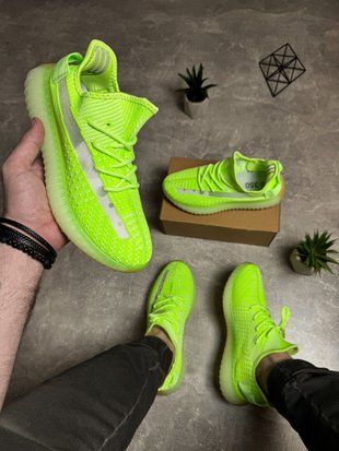 Салатові Yeezy Boost 350 1166727171611 фото