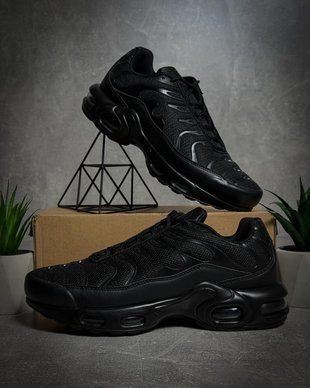 Чорні кросівки в стилі Nike Tn, 42